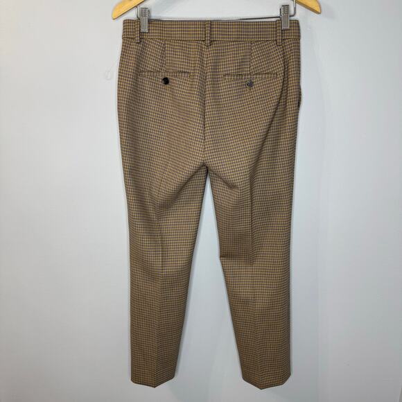 Theory Treeca 2 Portland Check Chino Wool-blend Stretch Pants Multi Sz 4 New - Picture 7 of 16